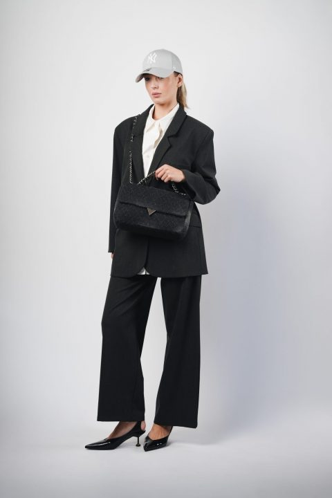 BORSA DENIM CON TRACOLLA  – VICOLO